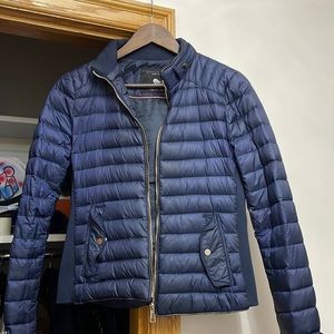 Zara women’s light down feather jacket